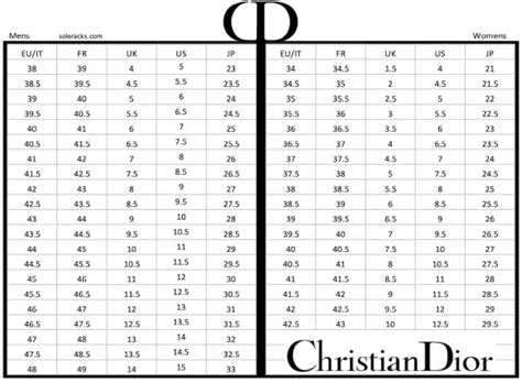 chaussures air dior|dior shoe size chart.